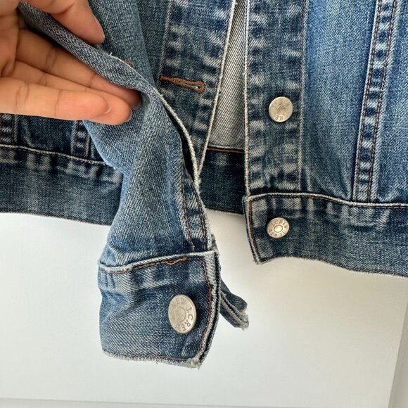J.Crew Womens Medium Denim Jacket With Button Closures & Chest Pockets M - Picture 5 of 6